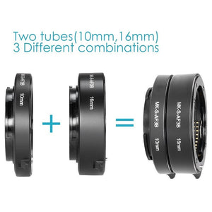 Extension ring Meike MK-S-3B AF pour macro pour Sony E-Mount A6300 A6500 A6000 A7 A7II A7III A7SII NEX-7 NEX-6 ...