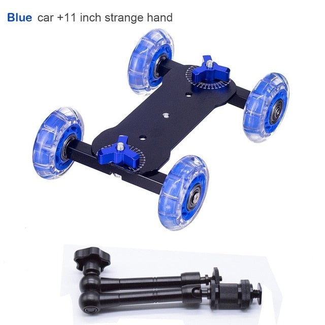 Dolly stabilisateur roulant avec son bras bras articulé pour GoPro 7 6 5 4 3 2 1