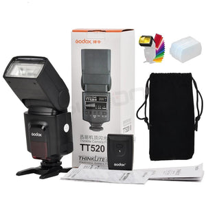 Flash Godox TT520 II avec kit de transmissions de signal sans fil 433MHz integré pour canon nikon pentax olympus...