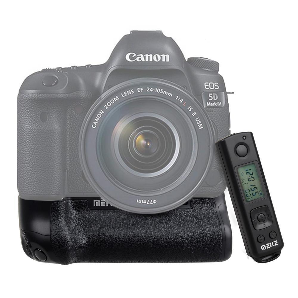 Grip générique professionnel haut de gamme MEIKE BG-E20 pour Canon 5D Mark IV + télécommande 2.4G