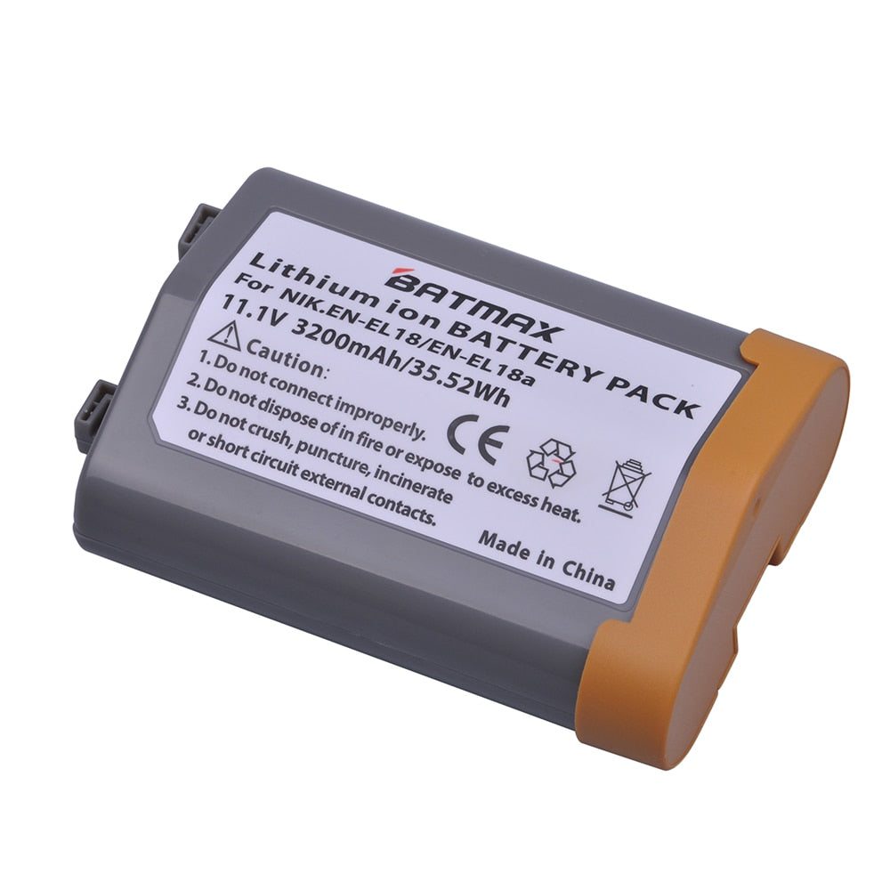 Batterie EN-EL18 Batmax pour Nikon D5 D4 D4S...