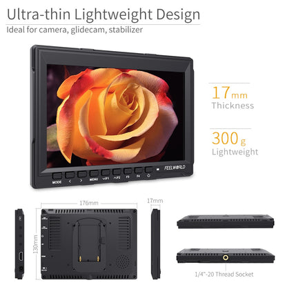 Moniteur Feelworld FW759 haute qualité 7 pouces 1280x800 HD pour reflex