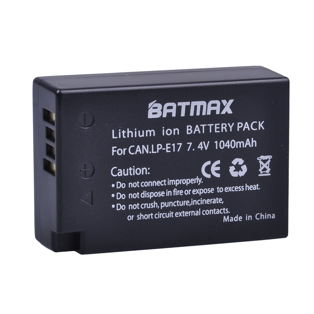 Batterie Batmax LP-E17 pour Canon Rebel T7i, eos 200D, 750D, 760D, 77D, 800D, 8000D