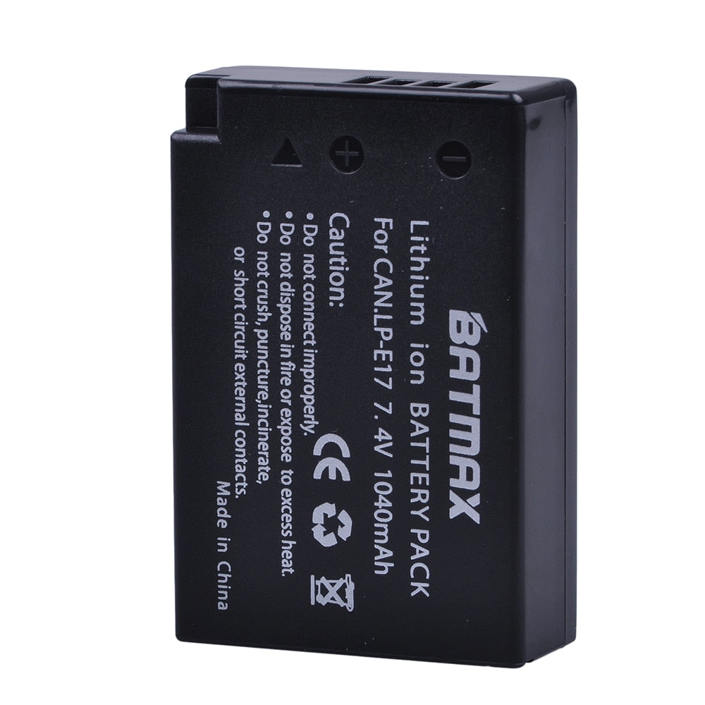 Batterie Batmax LP-E17 pour Canon Rebel T7i, eos 200D, 750D, 760D, 77D, 800D, 8000D