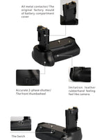 Grip générique professionnel haut de gamme MEIKE MK-6D pour Canon 6D