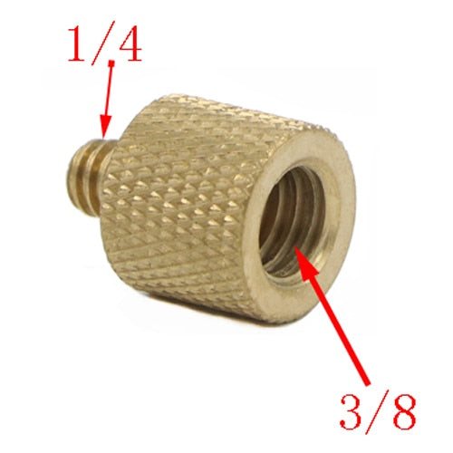 Vis 1/4" vers 3/8" Mâle vers Femelle adaptateur pour trépied vers reflex, trépied, éclairage
