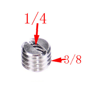 Vis 1/4" vers 3/8" Mâle vers Femelle adaptateur pour trépied vers reflex, trépied, éclairage