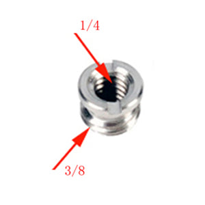 Vis 1/4" vers 3/8" Mâle vers Femelle adaptateur pour trépied vers reflex, trépied, éclairage