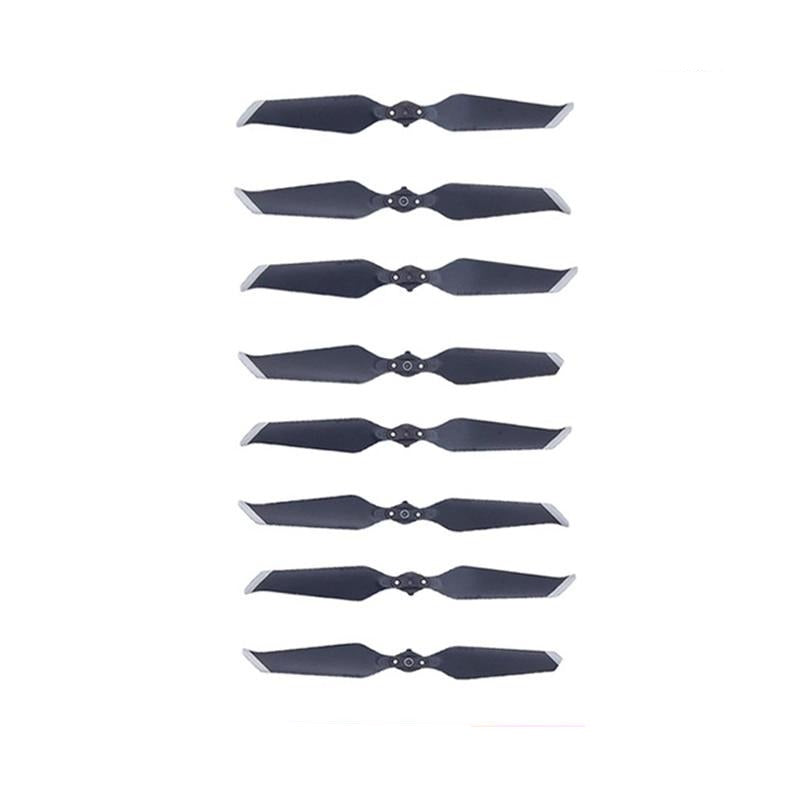 4 paires d'ailes Puluz à faible bruit Or/Argent 8743F pour DJI MAVIC 2 PRO