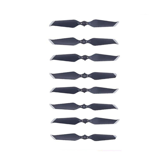 4 paires d'ailes Puluz à faible bruit Or/Argent 8743F pour DJI MAVIC 2 PRO