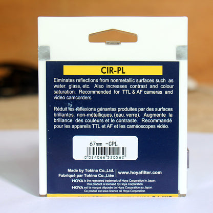 Filtre CIR-CPL Slim HOYA 58mm 67mm 72mm 77mm 82mm 46mm 49mm 52mm 55