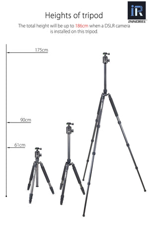 Trèpied Monopod IR RT70C en fibre de carbone 175cm 15Kg