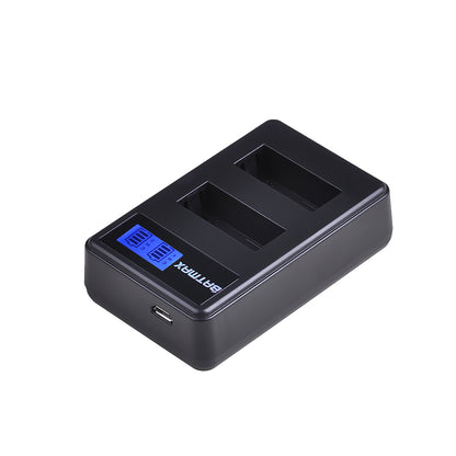 Chargeur double Batmax LCD haute qualité pour batterie LP-E12 pour Canon M 100D M10 M50...