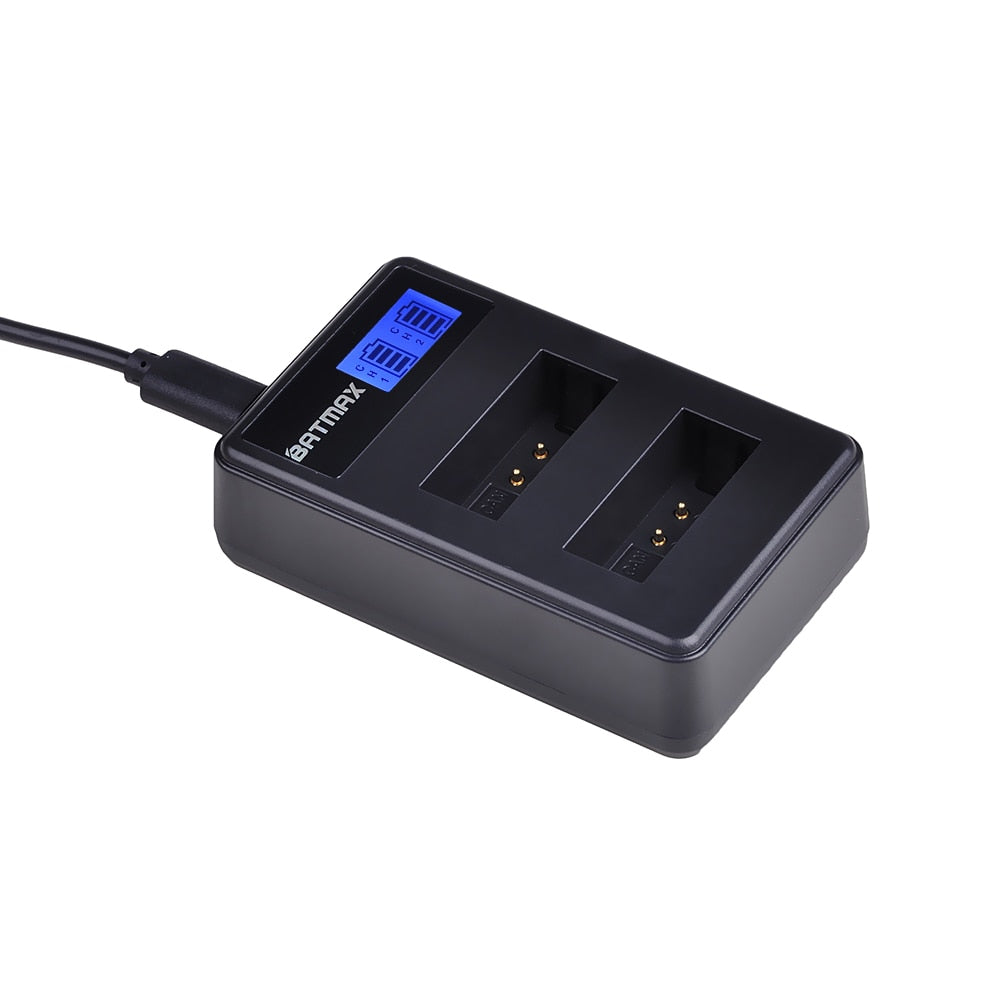 Chargeur double Batmax LCD haute qualité pour batterie LP-E12 pour Canon M 100D M10 M50...