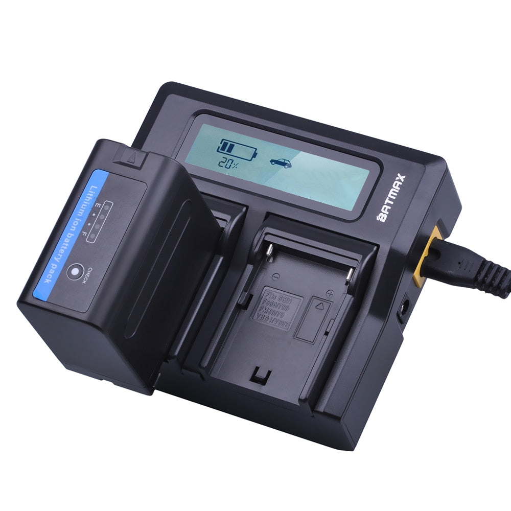 Chargeur Batmax haute qualité pour batterie Sony NP F570,F530,F970,FM500H,QM91D...