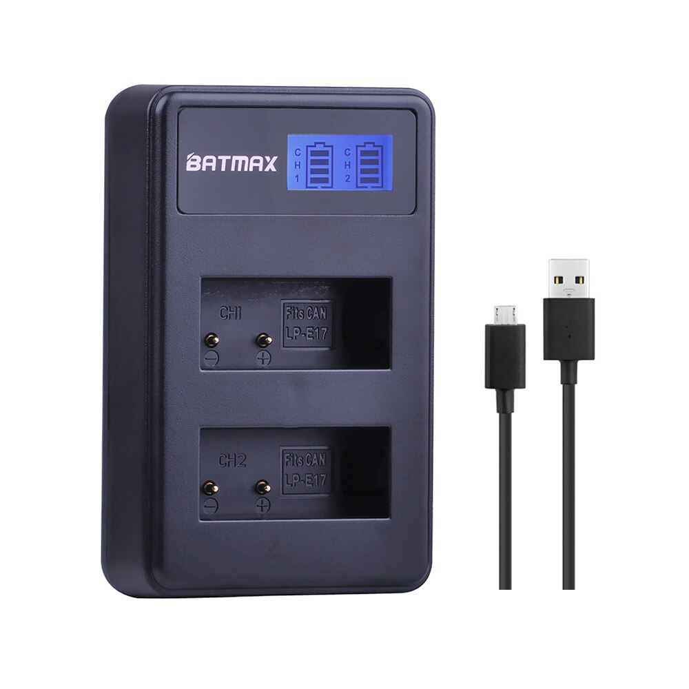 Chargeur Batmax haute qualité pour LP-E17 pour Canon 760D,T6i,M3 Kiss X8i 8000D...