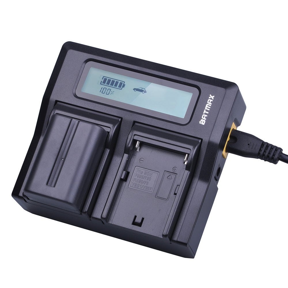 Chargeur Batmax haute qualité pour batteries SONY NP-F550,FM500H,F970,F750...