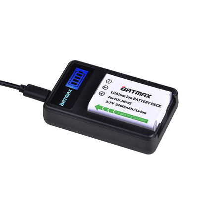Chargeur Batmax haute qualité + une batterie NP-95 pour fuji X100S,X-S1 FinePix F30,F31f...