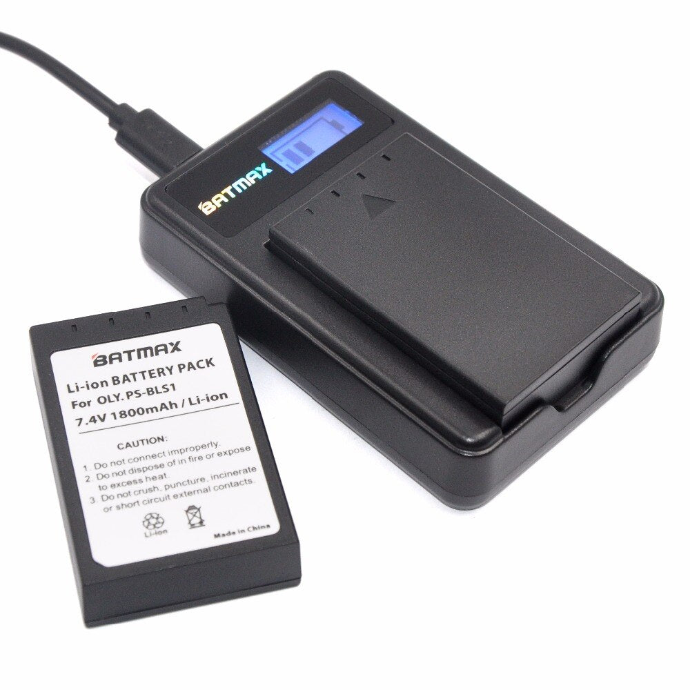 Chargeur Batmax haute qualité pour batterie BLS 1 pour Olympus E400,E620,E-P1E-P2...