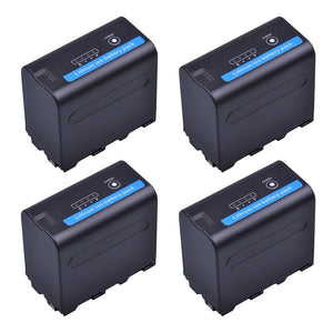 Batterie Batmax NP F960 F970 *4 pour Sony NP-F550 NP-F770 NP-F750