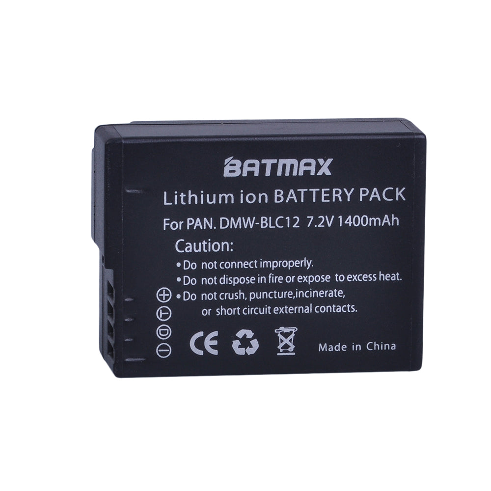 Batterie Batmax haute qualité DMW-BLC12 pour Panasonic FZ1000, FZ200, FZ300, G5, G6, G7,GH2,DMC-GX8
