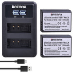 Batteries Batmax haute qualité *2 LP-E10 pour Canon 1300D Kiss X80 Rebel T6...