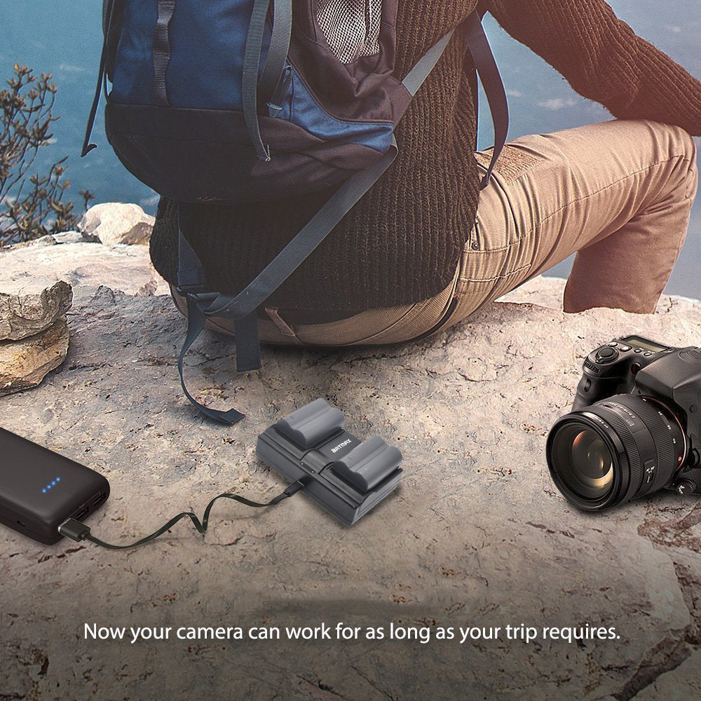 Chargeur double Haute qualité Batmax + 2 batteries BP-511A Batmax pour Canon G6 300D 50D 5D...