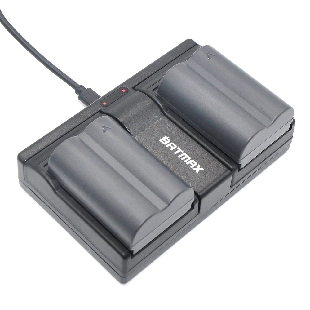 Chargeur double Haute qualité Batmax + 2 batteries BP-511A Batmax pour Canon G6 300D 50D 5D...