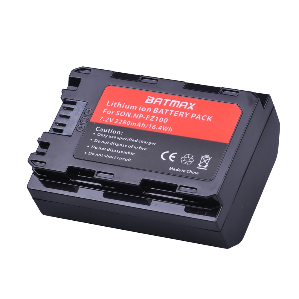 Batteries Batmax haute qualité *2 NP-FZ100 pour Sony a9, a7R III, a7 III...