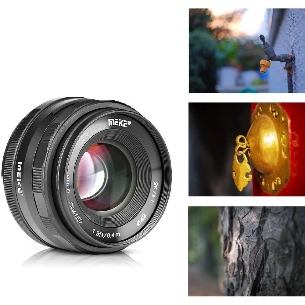 Objectif Meike 35mm f1.4 pour Sony E-mount A7R A6500/Fuji X-T3/Canon EOS-M M6 plein format +APS-C