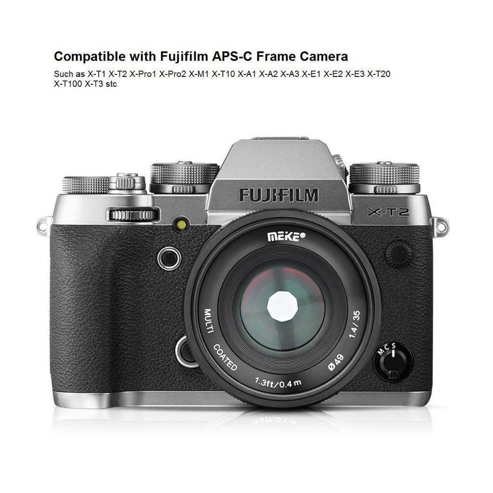 Objectif Meike 35mm f1.4 pour Sony E-mount A7R A6500/Fuji X-T3/Canon EOS-M M6 plein format +APS-C