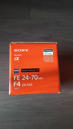 Sony FE 24-70 mm F4 ZA OSS neuf + facture + garantie